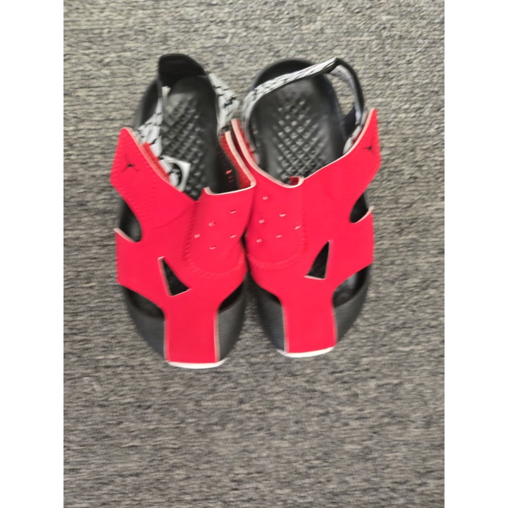 Nike Air Jordan Kid's Flare Strappy Sandals Red/Gray/Black Sz8 C - Picture 3 of 6